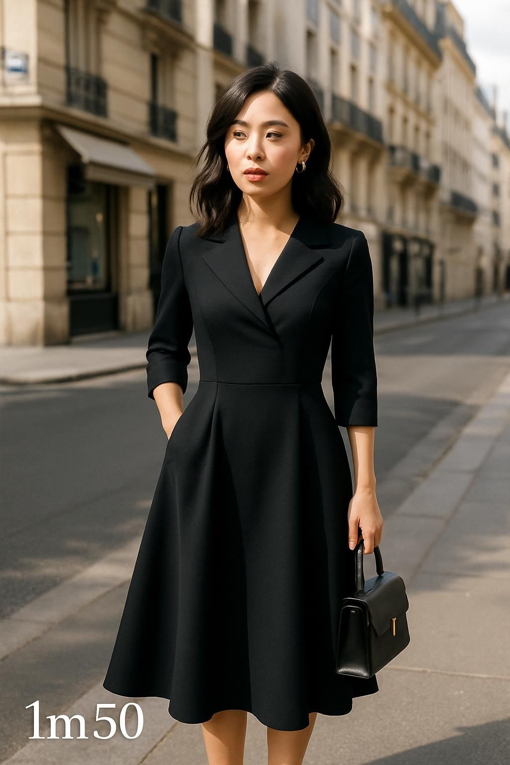Découvrez notre sélection de robes élégantes spécialement conçues pour les femmes petites d'1m50. Alliez style et confort avec des modèles adaptés à votre taille pour une allure parfaite.