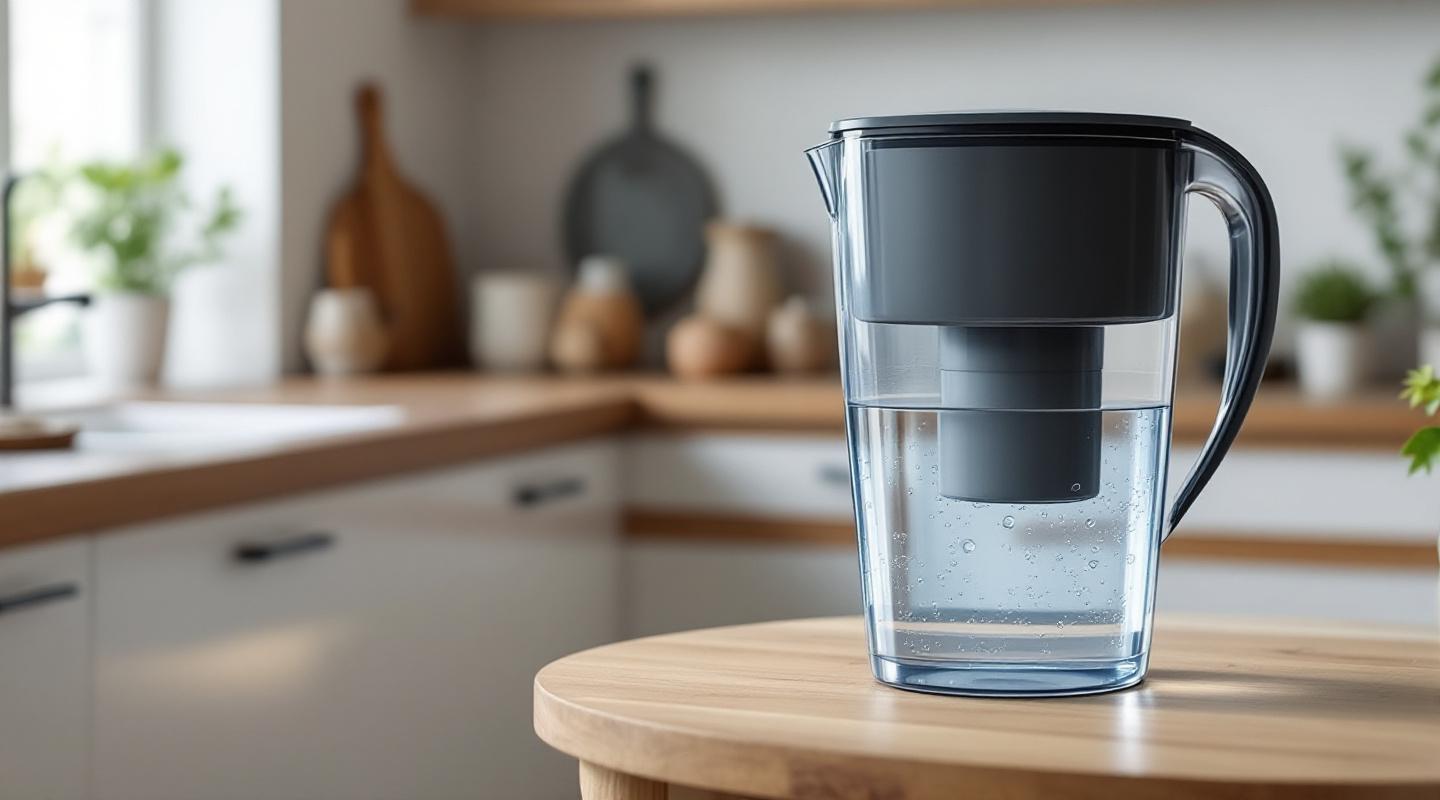 Design et capacite de la carafe filtrante 2,4L