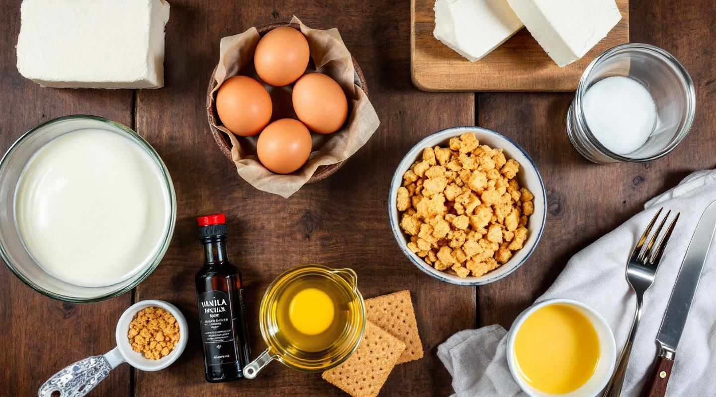 Les ingrédients précis du cheesecake new-yorkais